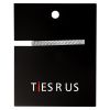 Silver Textured Metal Bar Tie Clip