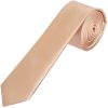 Plain Nude Satin Boys Tie and Pocket Square Set