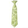 Pre Tied Sage Green Paisley Boys Tie and Pocket Square Set Age 4-7 