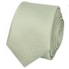 Plain Light Sage Green Silk Skinny Boys Tie