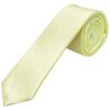 Plain Willow Green Boys Satin Skinny Tie
