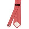 Salmon Pink Silk Twill Classic Mens Tie and Pocket Square Set