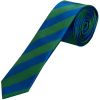 Blue and Green Striped Skinny Men's Tie