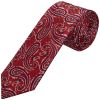 Burgundy Paisley Classic Men's Silk Tie
