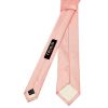 Plain Salmon Peach Silk Skinny Boys Tie and Pocket Square Set
