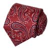 Burgundy Paisley Classic Men's Silk Tie