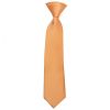 Pre Tied Peach Satin Boys Tie and Pocket Square Set Age 4-7