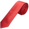 Fiesta Red Satin Skinny Boys Tie