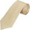 Plain Champagne Textured Silk Classic Men's Tie