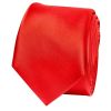 Bright Red Satin Skinny Boys Tie