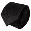 Black Silk Twill Skinny Mens Tie