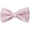 Pre Tied Light Dusty Pink Floral Boys Bow Tie Age 4-7