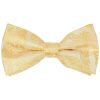 Pre Tied Caramel Paisley Boys Bow Tie Age 4-7