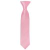 Pre Tied Blush Pink Twill Silk Boys Tie and Pocket Square Set Age 4-7