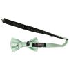 Plain Moss Green Satin Silk Mens Bow Tie