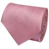 Plain Dusty Pink Satin Classic Men's Tie