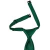 Pre Tied Bottle Green Satin Boys Tie Age 4-7