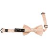 Pre Tied Light Peach Paisley Boys Bow Tie Age 4-7