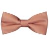 Pre Tied Rose Quartz Satin Boys Bow Tie and Pocket Square Age 4-7
