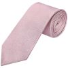 Plain Lilac Pink Silk Classic Men's Tie and Pocket Square Set