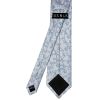 Dusty Blue Floral Classic Men's Tie and Pocket Square Set