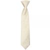 Pre Tied Ivory Floral Boys Tie and Pocket Square Set Age 4-7