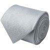 Plain Light Blue Textured Silk Classic Men's Tie