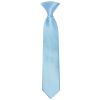 Pre Tied Sky Blue Satin Boys Tie Age 4-7