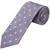 Mauve Large White Spot Classic Men's Tie and Pocket Square Set
