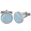 Plain Sky Blue Cufflinks