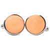Plain Peach Cufflinks