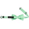 Pre Tied Plain Seafoam Green Satin Boys Bow Tie Age 8-11