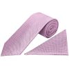 Lavender Textured Classic Tie and Pocket Square Set