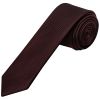 Burgundy Silk Twill Skinny Mens Tie