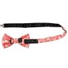 Coral Floral Handmade Men's Bow Tie