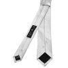 Silver Diamond Skinny Men's Tie