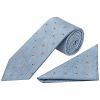 Blue Petal Classic Men's Tie and Pocket Square Set