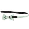 Mint Green Diamond Neat Mens Bow Tie