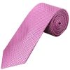 Hot Pink Textured Classic Tie and Pocket Square Set