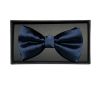 Navy Mens Bow Tie and Pocket Square Set