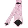 Dusty Pink Paisley Classic Men's Tie and Pocket Square Set