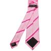 Slim Pink Striped Men's Tie