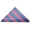 Pink and Light Blue Striped Pocket Square