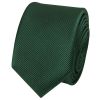 Bottle Green Silk Twill Skinny Mens Tie