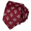Burgundy Logo Skinny Men's Silk Tie