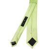 Plain Avocado Green Satin Skinny Men's Tie