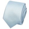 Sky Blue Textured Skinny Tie and Pocket Square Set