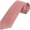 Rose Gold Satin Classic Men's Tie and Pocket Square Set