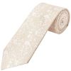 Champagne and White Floral Classic Men's Tie