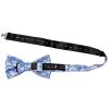 Royal Blue Floral Handmade Mens Bow Tie